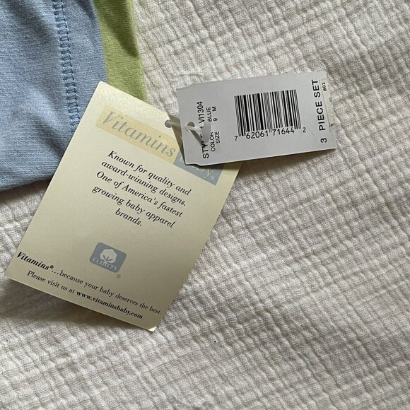 Baby Boy Vitamin Baby Baseball Bear Blue Ribbed Hooded Zip Up Size 9 Months Cute - Picture 5 of 6